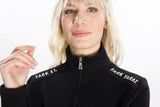 Half - Zip Fark Et Fark Yarat  Siyah Unisex Sweatshirt - Girişim Savaşçısı Store